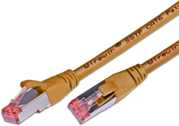 KAT6 Patchkabel, S/FTP, LSOH, Lifetime Warranty, braun