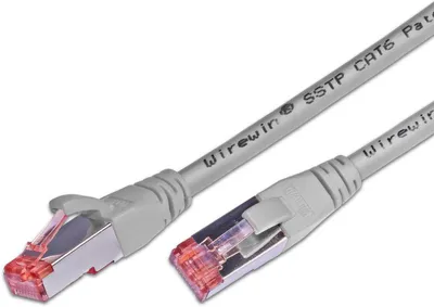 KAT6 Patchkabel, S/FTP, LSOH, Lifetime Warranty, grau