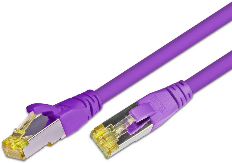 KAT6A HQ Patchkabel, S/FTP, LSOH, Lifetime Warranty, violett