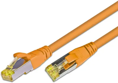 KAT6A HQ Patchkabel, S/FTP, LSOH, Lifetime Warranty, orange