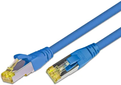 KAT6A HQ Patchkabel, S/FTP, LSOH, Lifetime Warranty, blau