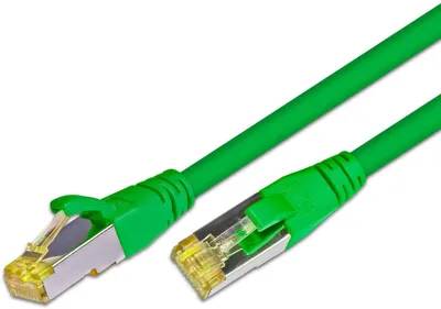 KAT6A HQ Patchkabel, S/FTP, LSOH, Lifetime Warranty, grün