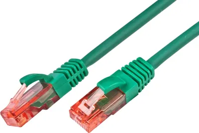 KAT6 Patchkabel, U/UTP, LSOH, Lifetime Warranty, grün