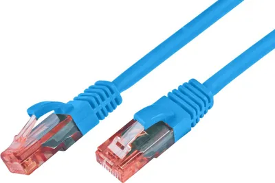 KAT6 Patchkabel, U/UTP, LSOH, Lifetime Warranty, blau