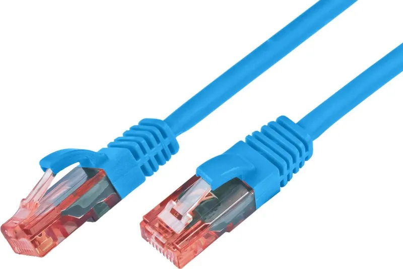 KAT6 Patchkabel, U/UTP, LSOH, Lifetime Warranty, blau