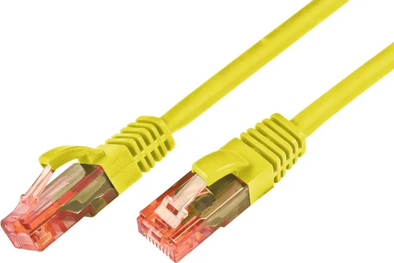 KAT6 Patchkabel, U/UTP, LSOH, Lifetime Warranty, gelb