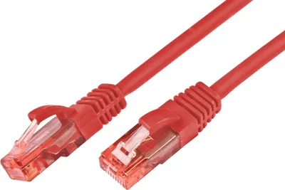 KAT6 Patchkabel, U/UTP, LSOH, Lifetime Warranty, rot