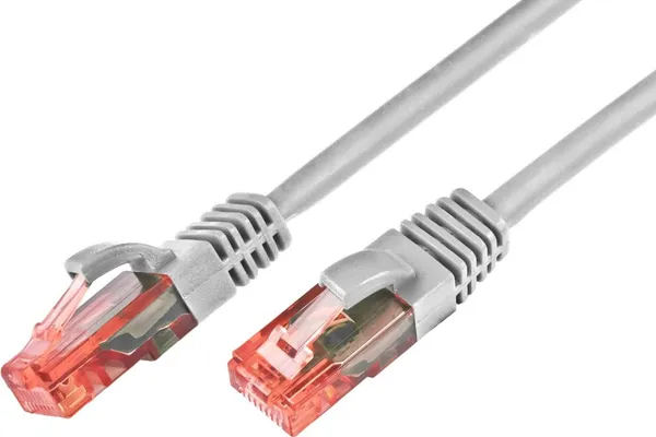 KAT6 Patchkabel, U/UTP, LSOH, Lifetime Warranty, grau