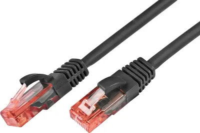 KAT6 Patchkabel, U/UTP, LSOH, Lifetime Warranty, schwarz