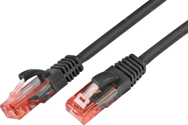 KAT6 Patchkabel, U/UTP, LSOH, Lifetime Warranty, schwarz