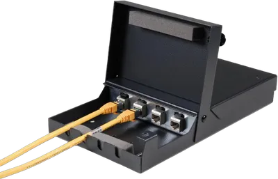 Aufputzbox für Montage von 4x Keystone Jacks, Metall