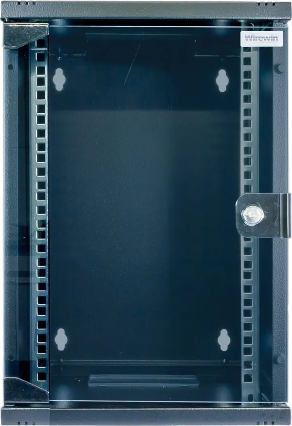 10" Wandschrank, einteilig, schwarz RAL9005