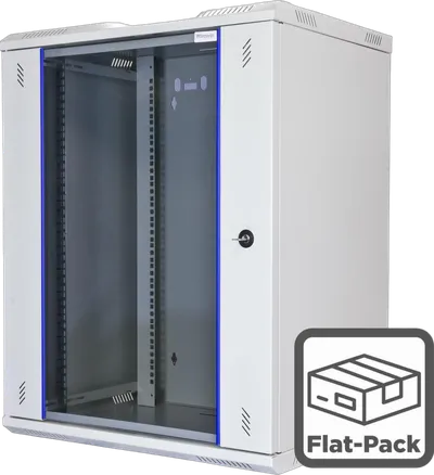 19" Wandschrank, einteilig, Pro 2nd Generation, 600x600mm, hellgrau 19" Wandschr