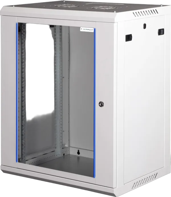 19" Wandschrank, einteilig, Pro 3rd Generation, 600x450mm, hellgrau