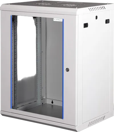 19" Wandschrank, einteilig, Pro 3rd Generation, 600x450mm, hellgrau