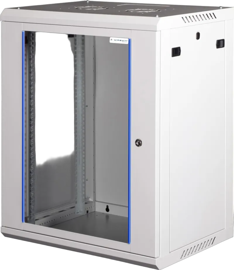 19" Wandschrank, einteilig, Pro 3rd Generation, 600x450mm, hellgrau