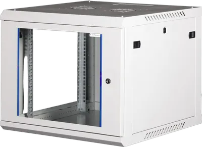 19" Wandschrank, einteilig, Pro 3rd Generation, 600x600mm, hellgrau