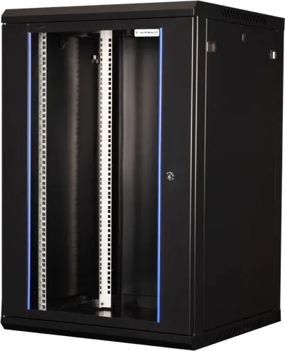 19" Wandschrank, einteilig, Pro 3rd Generation, 600x450mm, schwarz