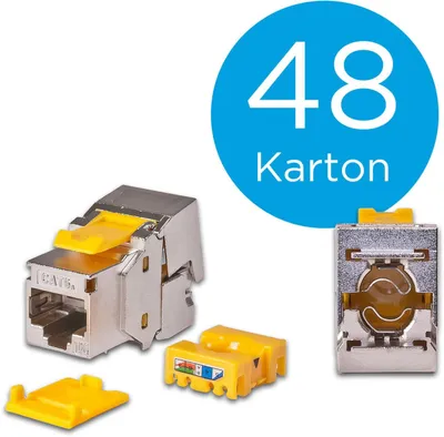 Wirewin KAT6A 10 Gigabit Ethernet Keystone Modul, geschirmt