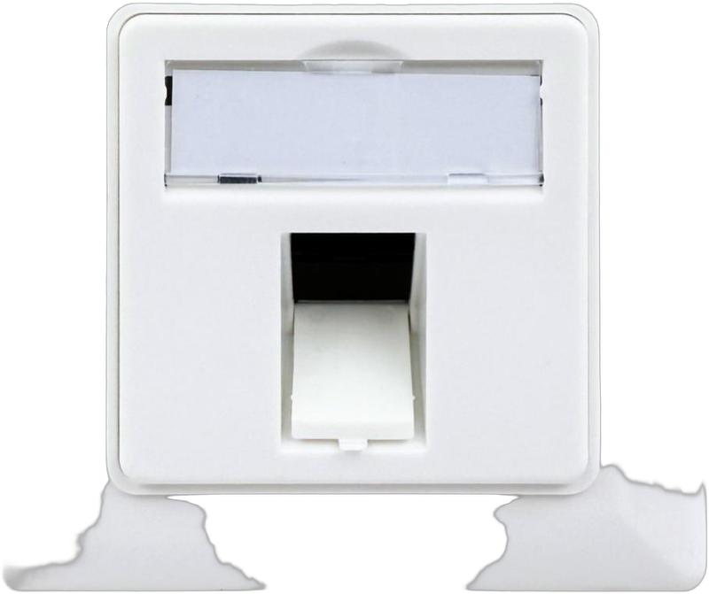 Keystone Leerdose für 1 Modul, Unterputz, Schalterprogramm-fähig, RAL9010