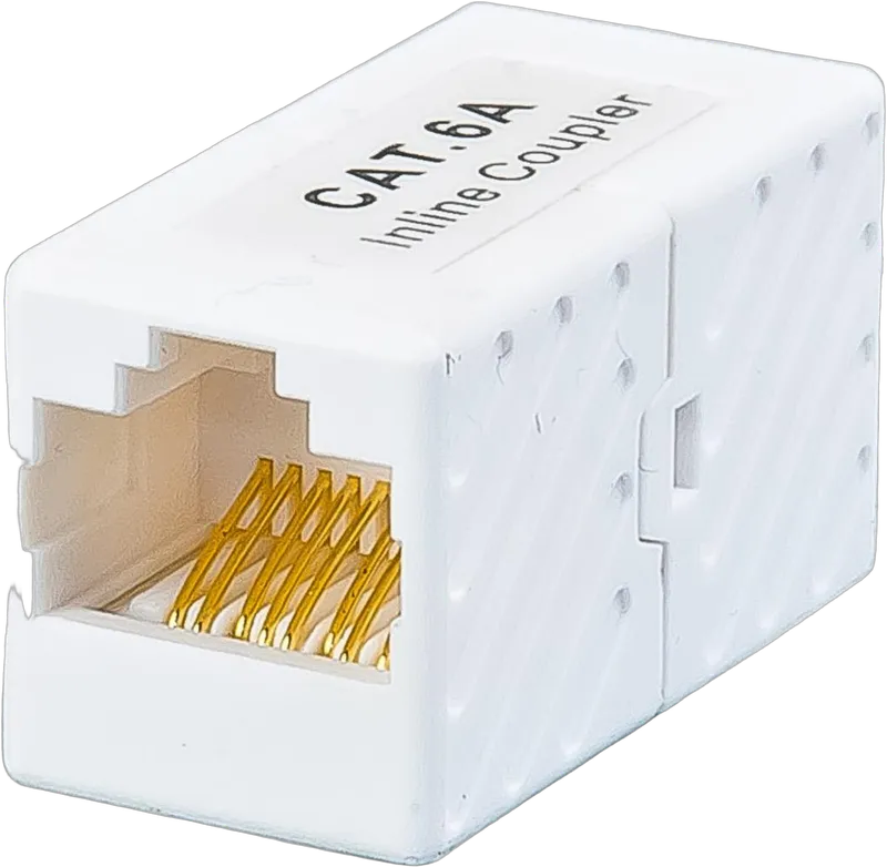 KAT.6A RJ45 Kupplung, Buchse/Buchse, 1:1 belegt, UTP