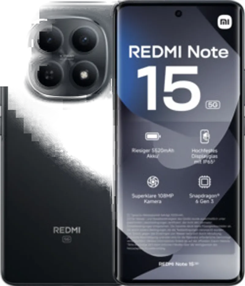 Xiaomi Redmi Note 15 256GB schwarz Telekom