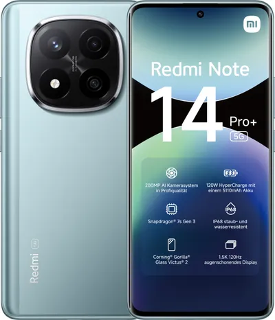 Xiaomi Redmi Note 14 Pro+ 256GB DS Blue 6.7" EU 5G (8GB) Android