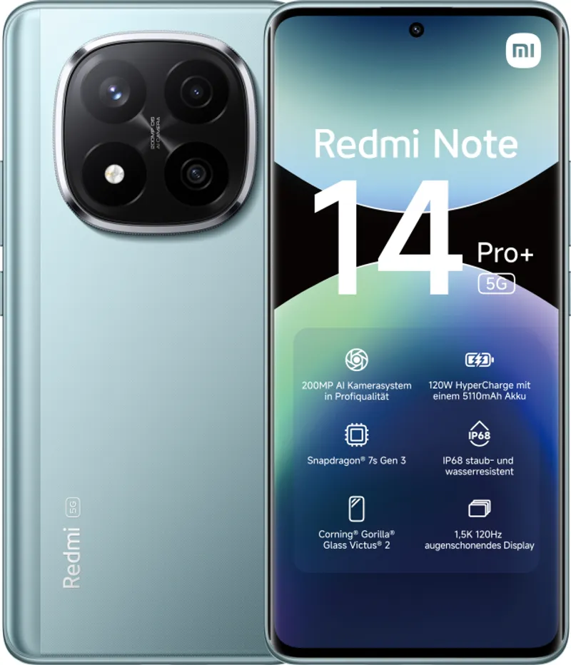 Xiaomi Redmi Note 14 Pro+ 256GB DS Blue 6.7" EU 5G (8GB) Android