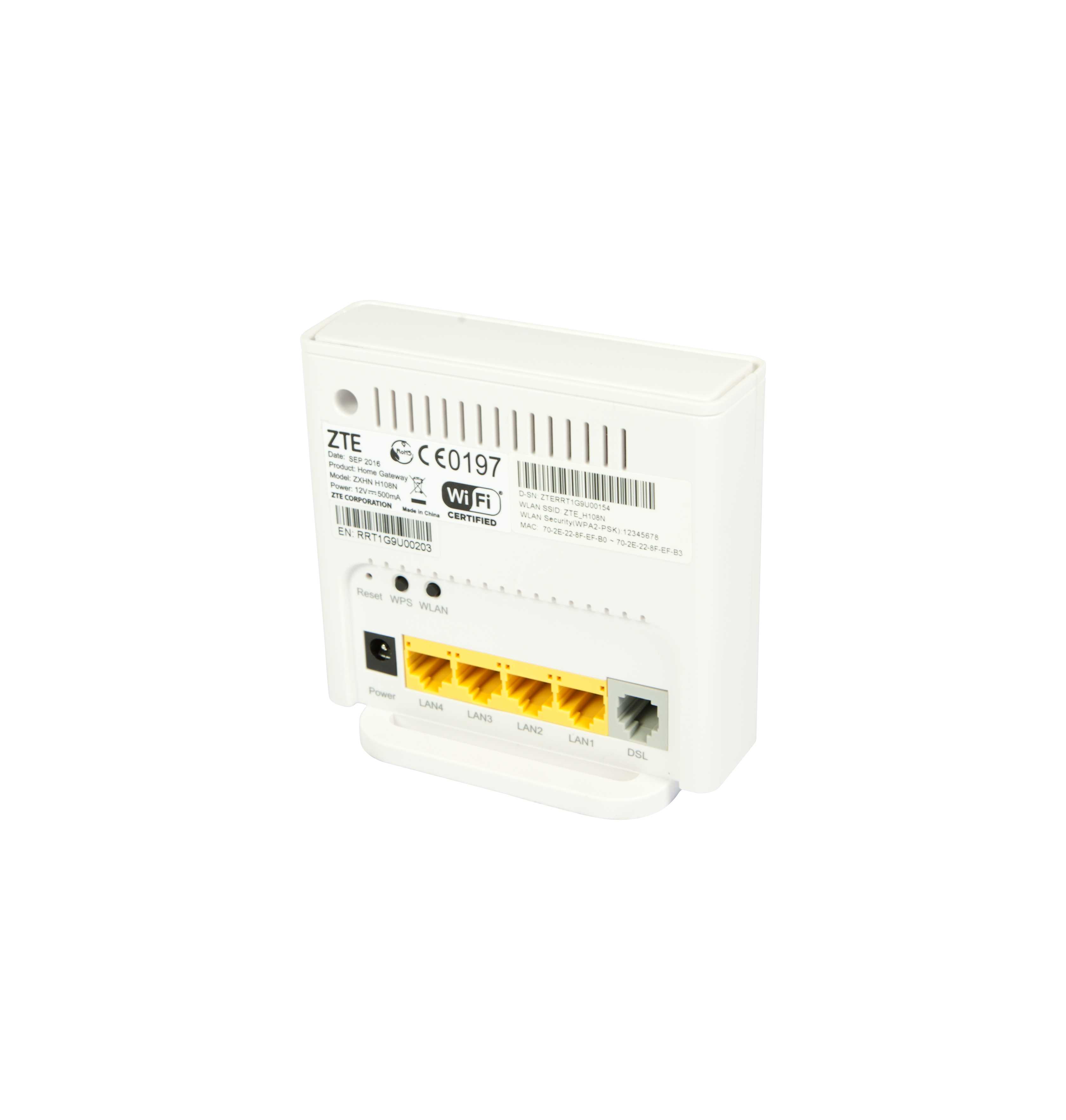 ZTE CPE H108 ADSL2+ Modem + Router mit 300Mbps 802.11n WLAN ZTE CPE H108 ADSL2+ Modem + Router mit 300Mbps 802.11n WLAN