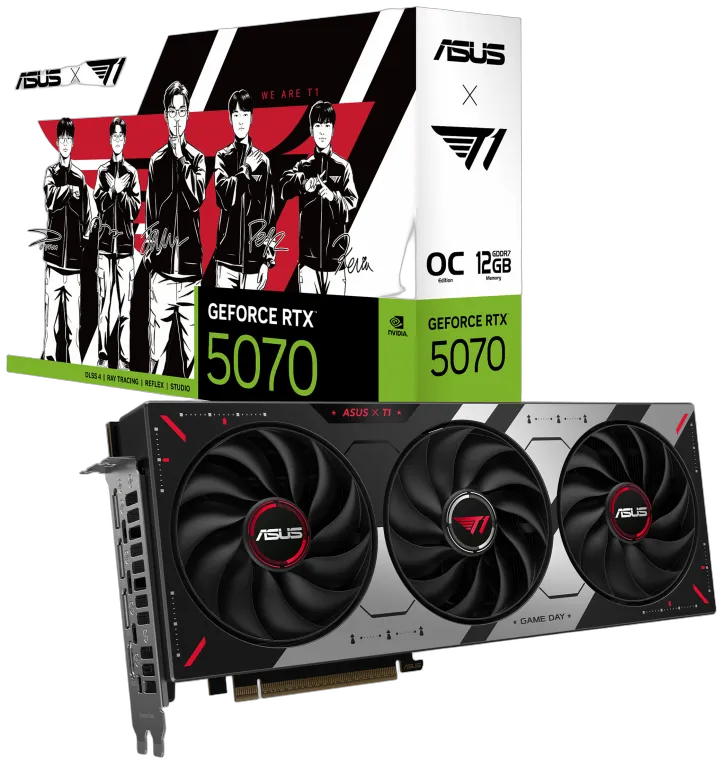 ASUS T1 GeForce RTX 5070 OC 12GB GDDR7 GAMING 1xHDMI 3xDP ASUS T1 GeForce RTX 5070 OC 12GB GDDR7 GAMING 1xHDMI 3xDP