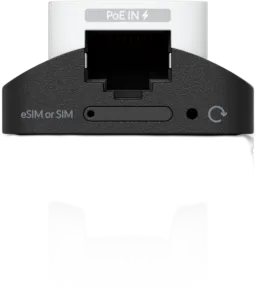 Ubiquiti UniFi 5G Backup • 5G RedCap/4G LTE • 1x Nano-SIM or eSIM • 1x GbE • PoE in • U5G