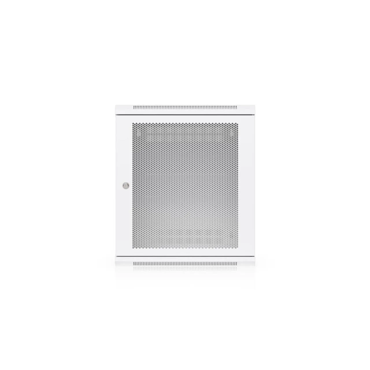 Ubiquiti UACC-Rack-12U-Wall-450-P 12U wall-mount network rack with perforated front door and lock for secure IT equipment