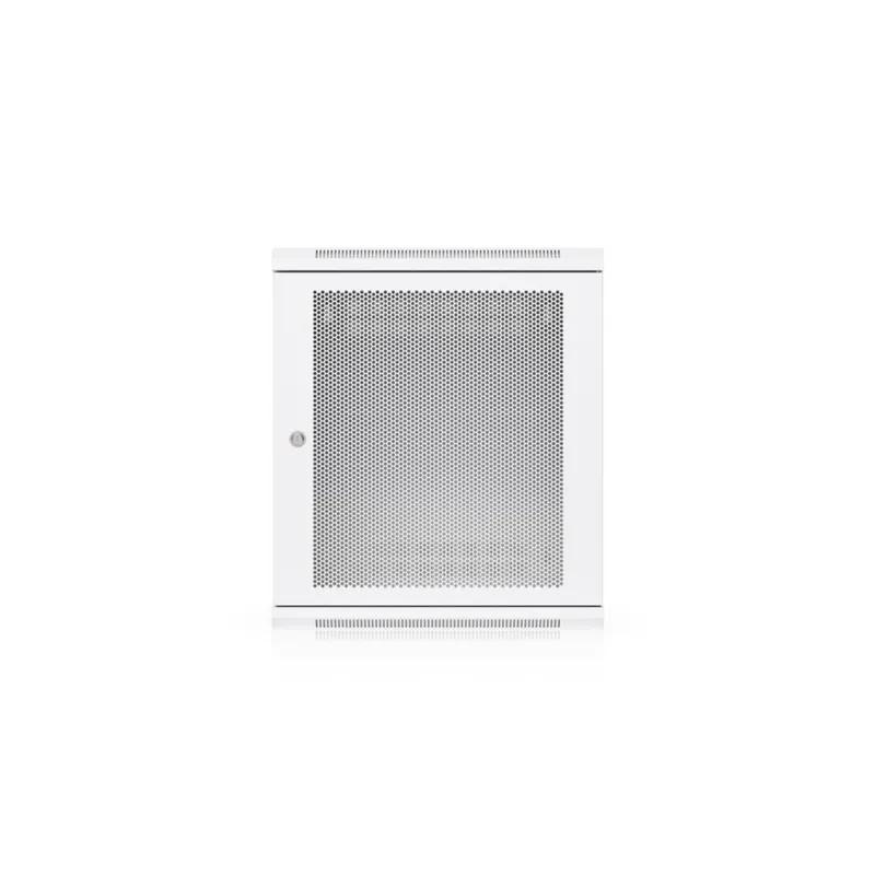 Ubiquiti UACC-Rack-12U-Wall-450-P 12U wall-mount network rack with perforated front door and lock for secure IT equipment