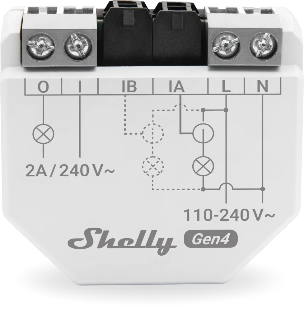 Shelly · Unterputz · "EM Gen4" · Messfunktion · WLAN · Zigbee · Matter · Bluetooth