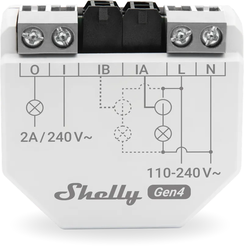 Shelly · Unterputz · "EM Gen4" · Messfunktion · WLAN · Zigbee · Matter · Bluetooth