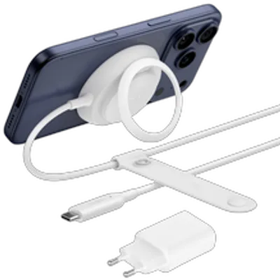 Belkin UltraCharge 25 Watt Qi2-Ladepad, mit Netzteil, weiss