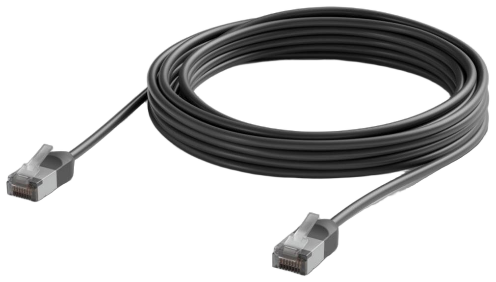 UniFi Premium Patch-Kabel Outdoor, geschirmt, optimiert für 10GbE, schwarz